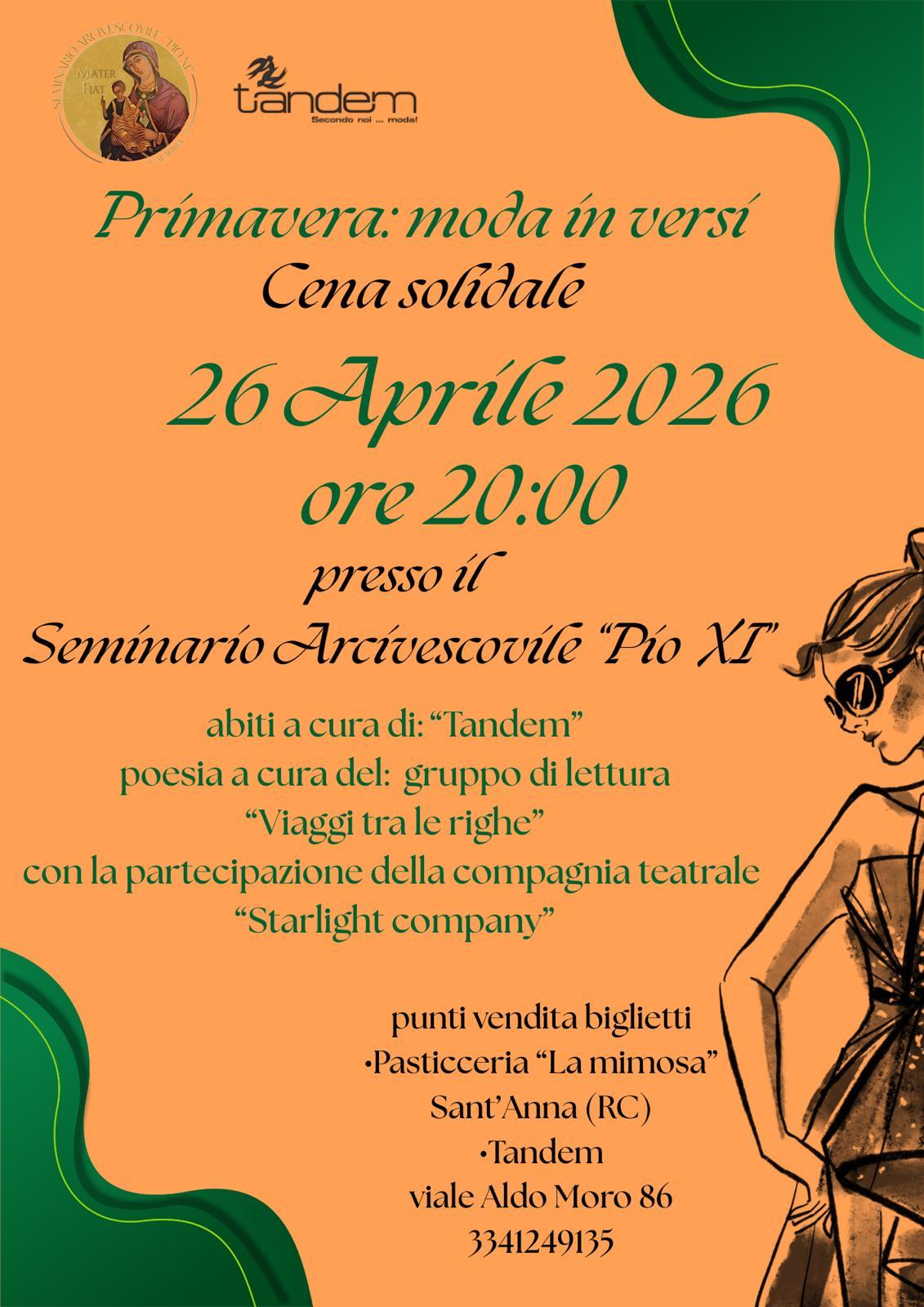evento locandina primavera moda in versi