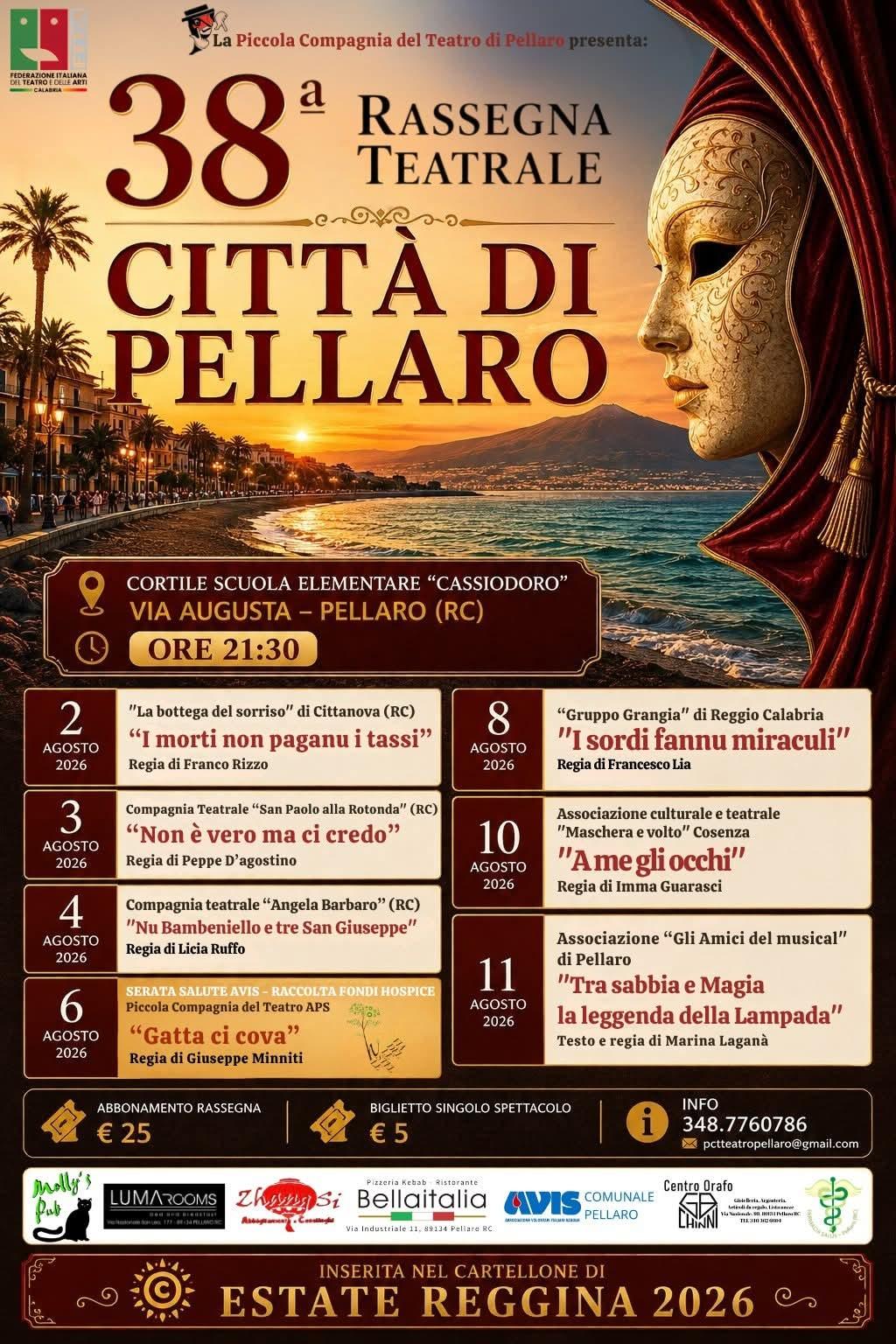 evento locandina rassegna teatrale citta di pellaro