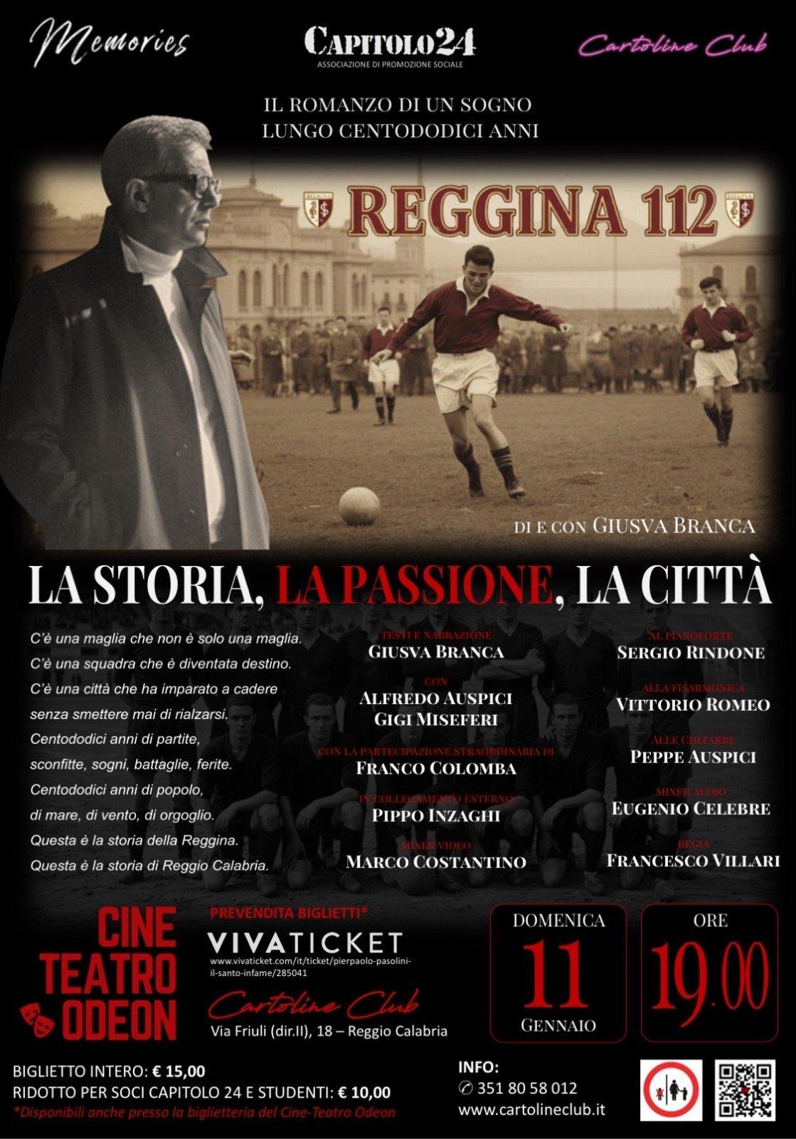 evento locandina reggina 112