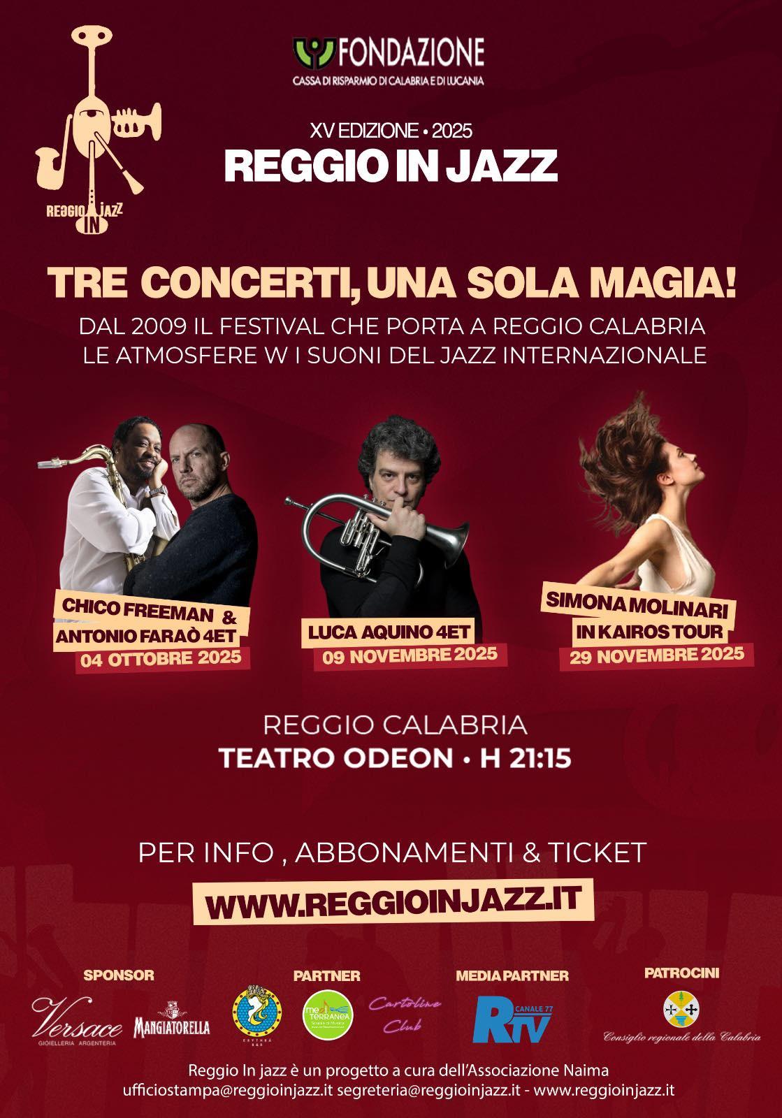 evento locandina reggio in jazz 2025