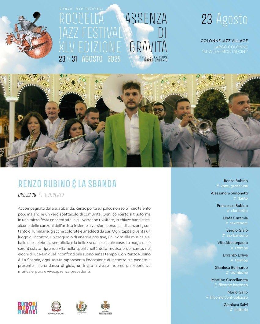 evento locandina renzo rubino e la sbanda