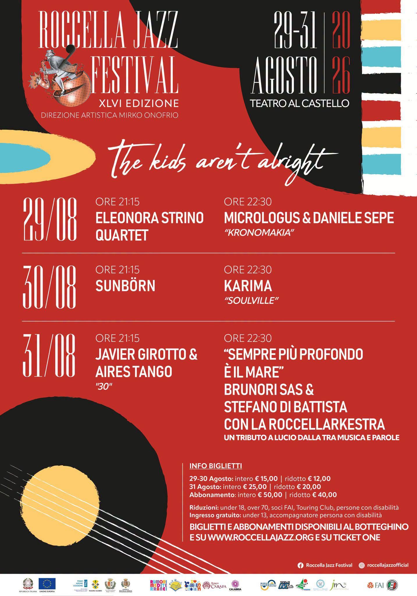 evento locandina roccella jazz festival