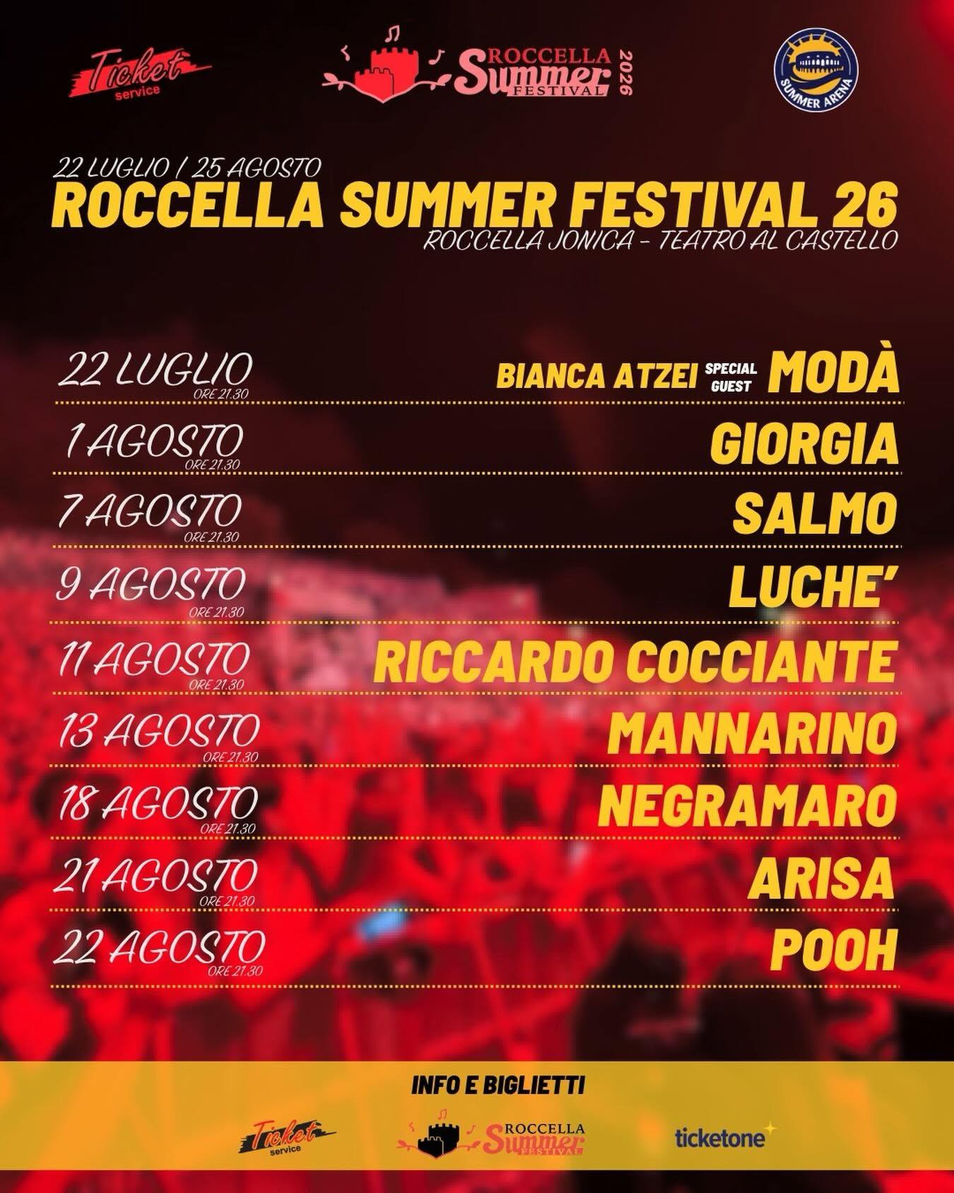 evento locandina roccella summer festival 2026
