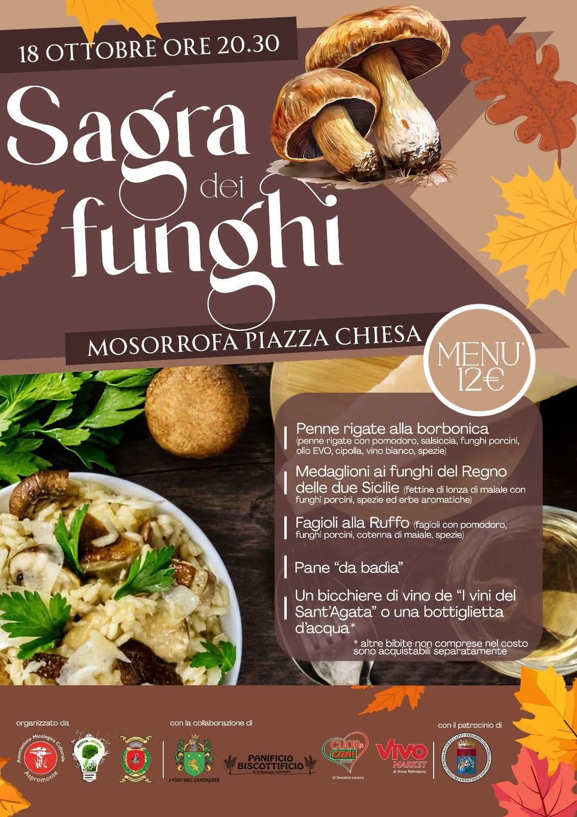 evento locandina sagra dei funghi mosorrofa