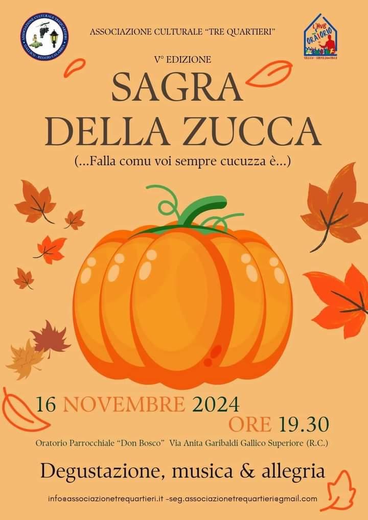 evento locandina sagra della zucca 2024