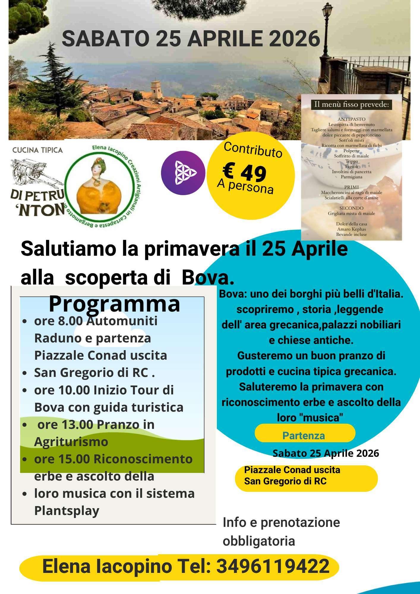 evento locandina salutiamo la primavera a bova