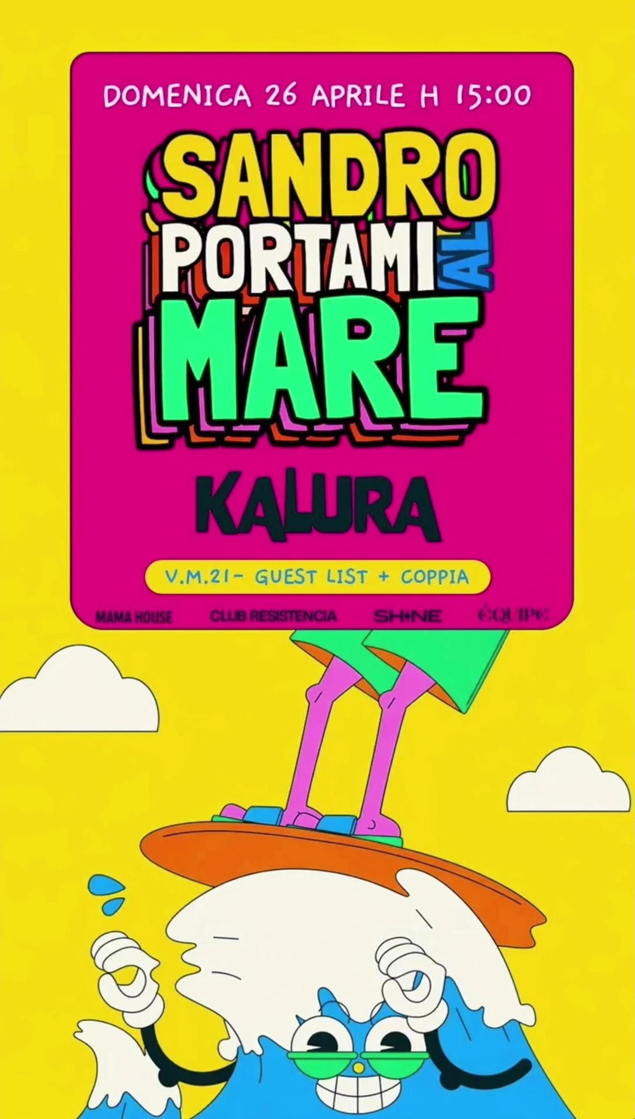 evento locandina sandro portami al mare