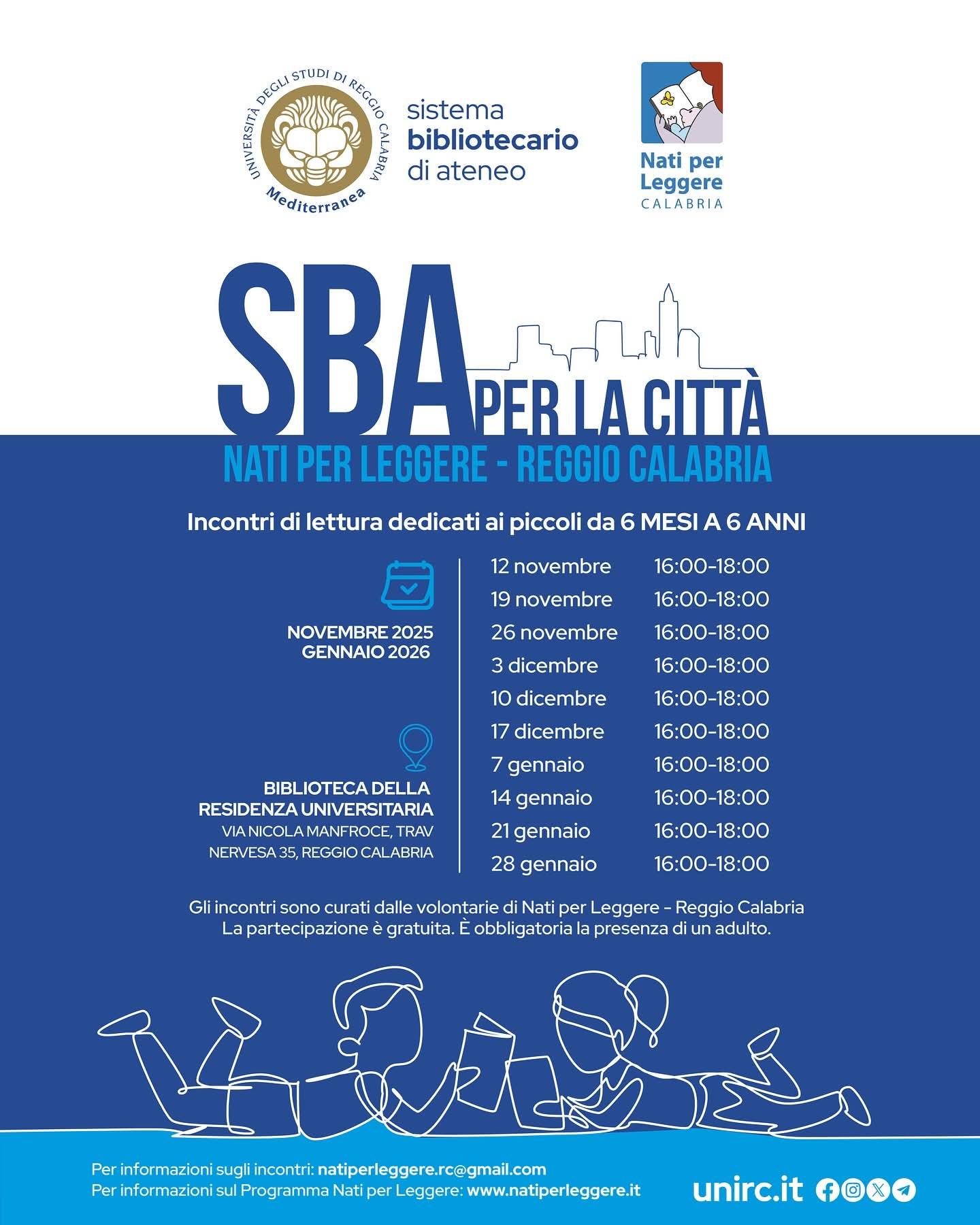evento locandina sba per la citta