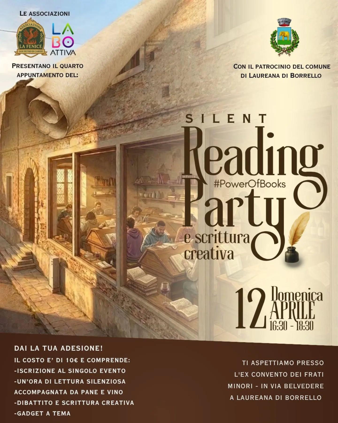 evento locandina silent reading party