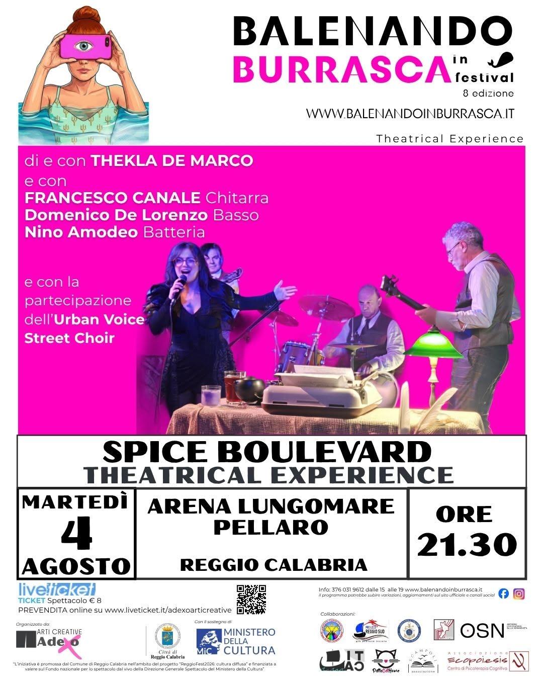 evento locandina spice boulevard