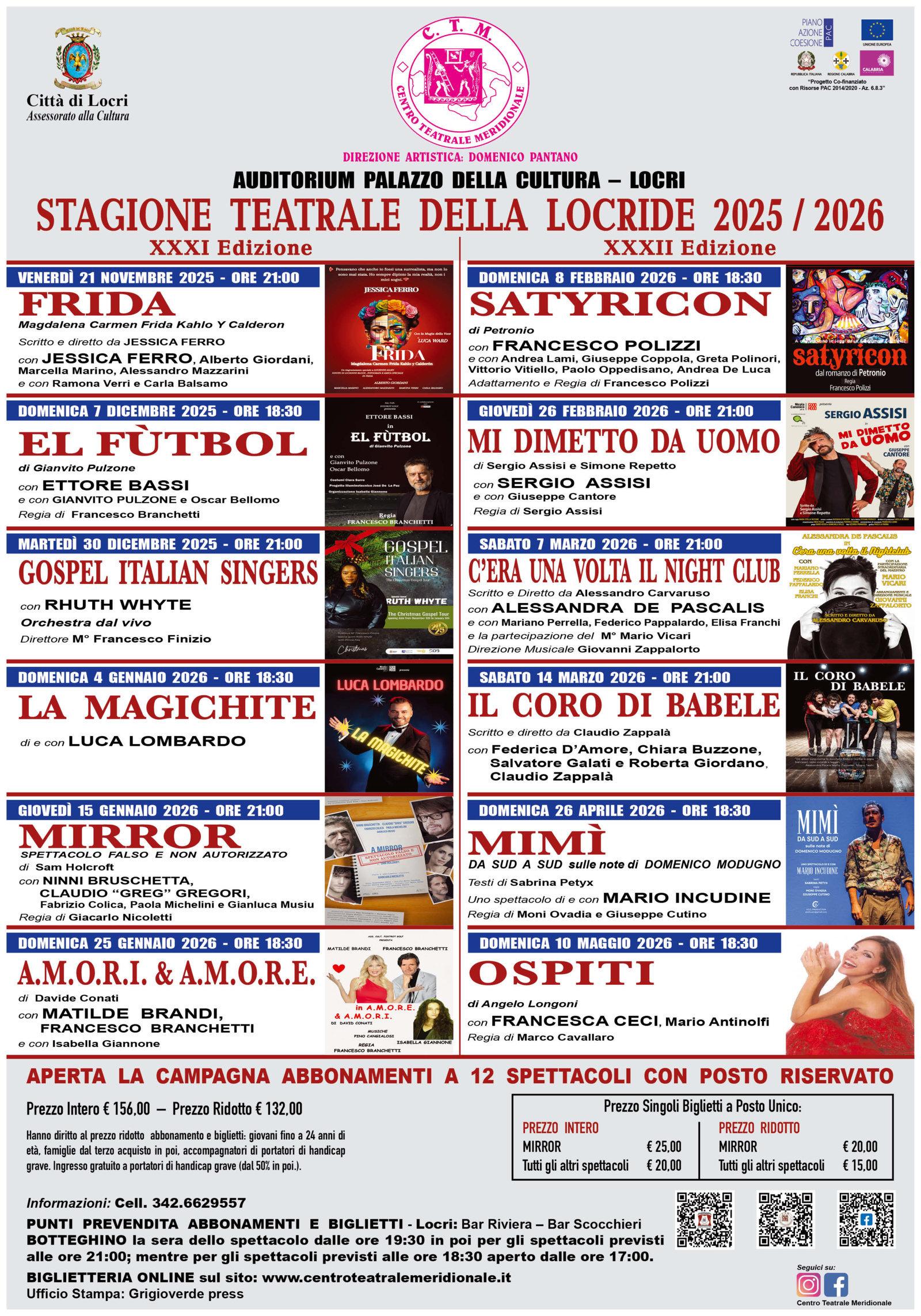 evento locandina stagione teatrale della locride 2025 2025 locri