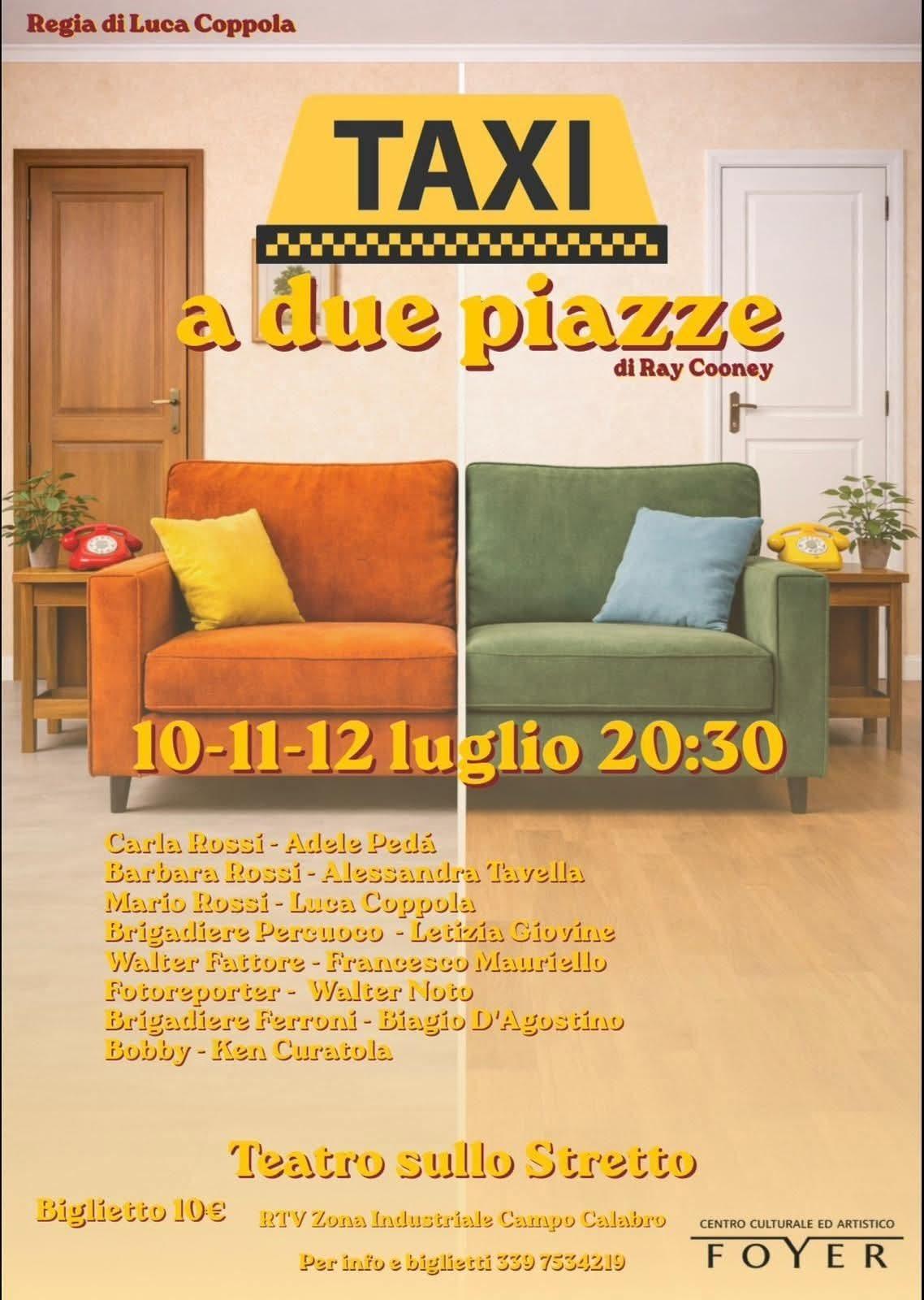 evento locandina taxi a due piazze