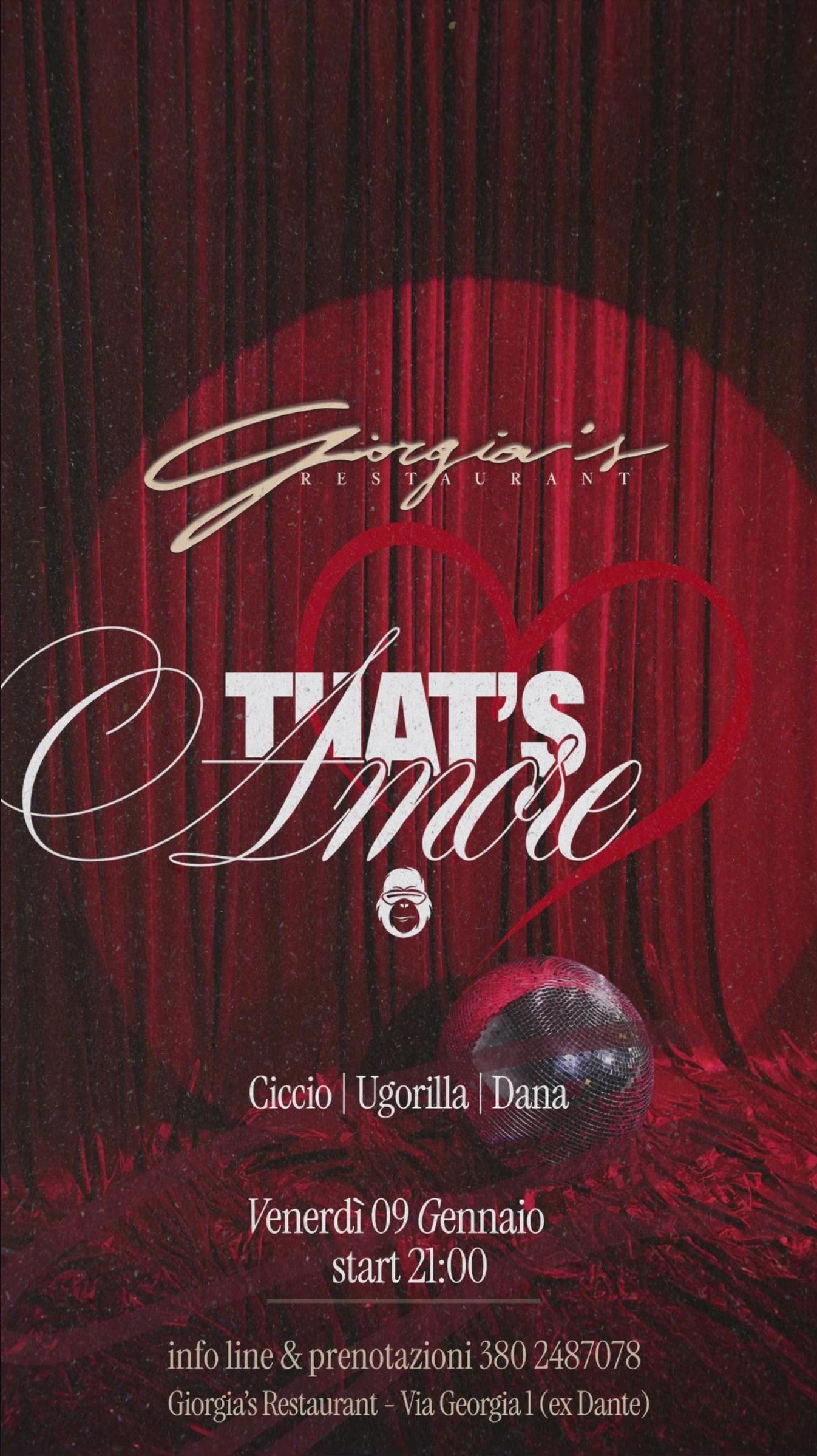 evento locandina thats amore