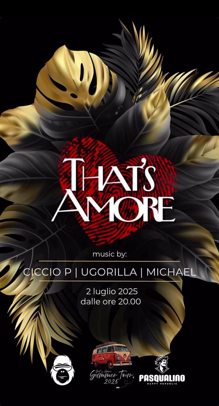 evento locandina thats amore
