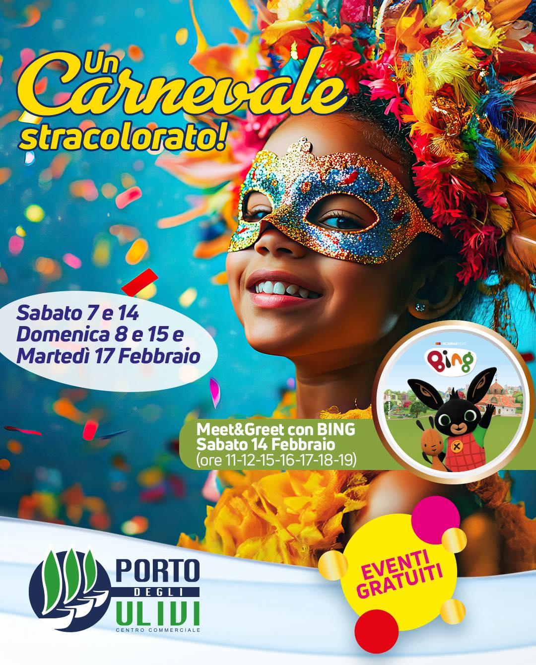evento locandina un carnevale stracolorato