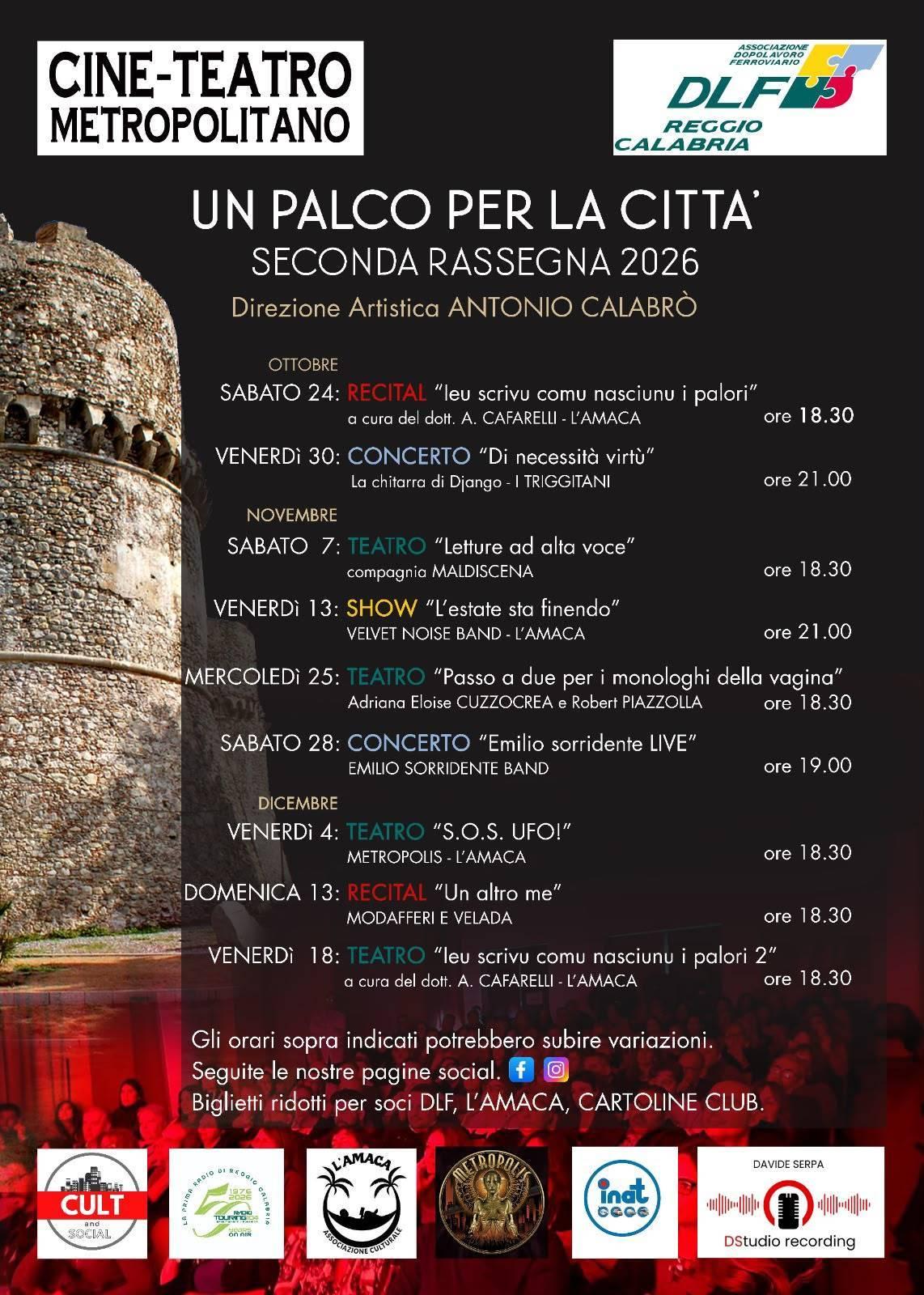 evento locandina un palco per la citta