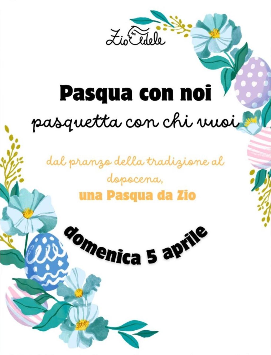 evento locandina una pasqua da zio