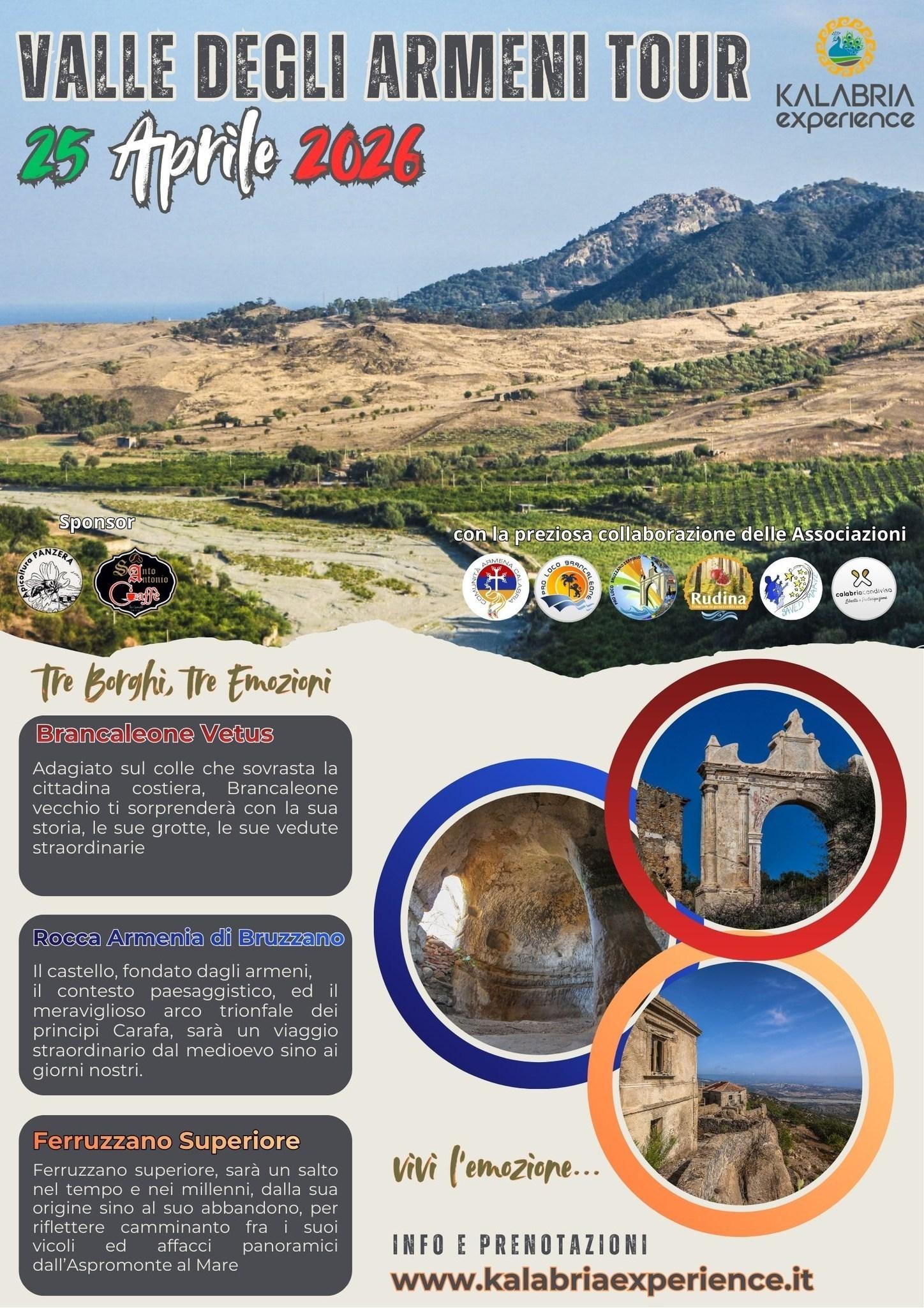 evento locandina valle degli armeni tour