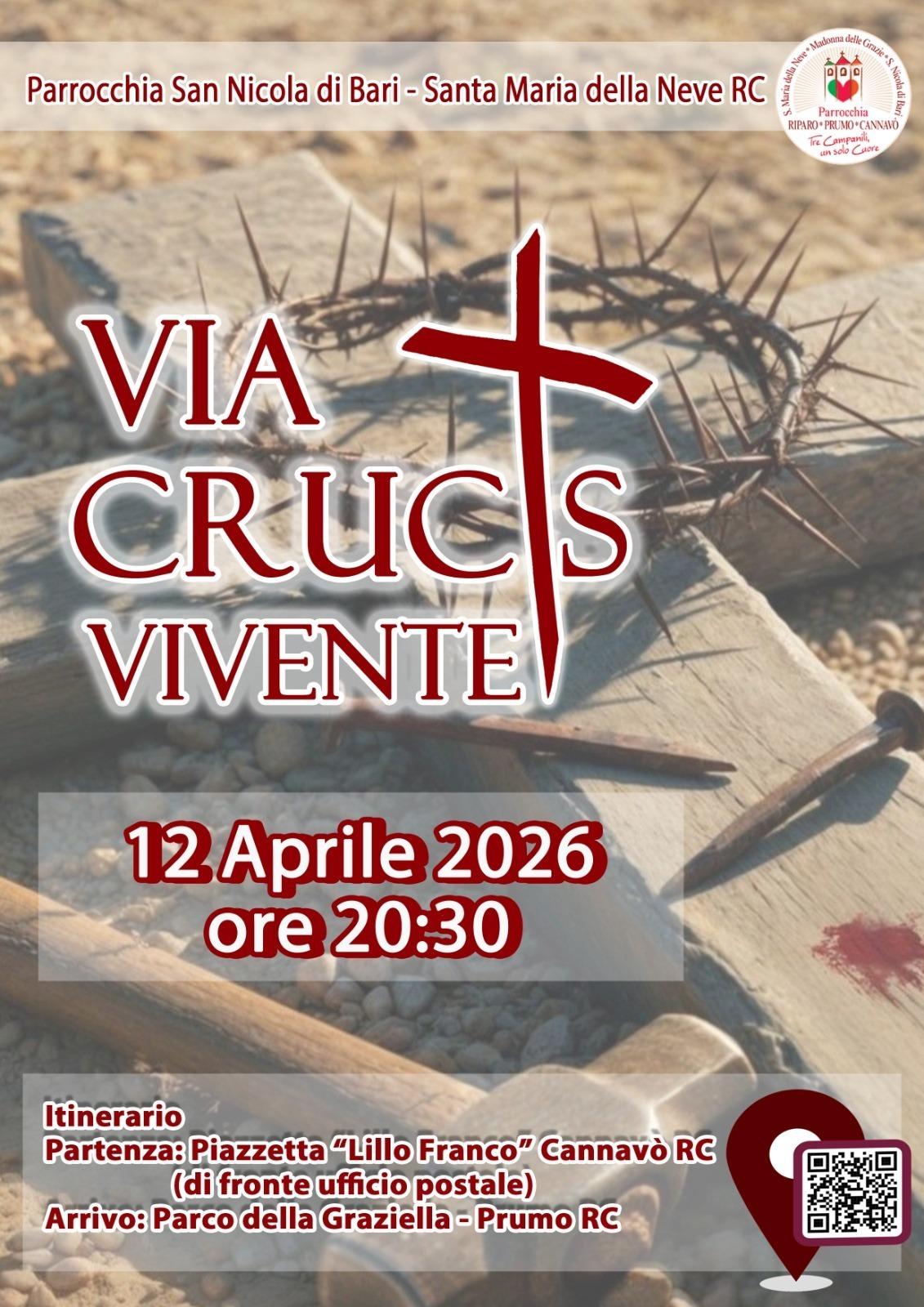 evento locandina via crucis vivente