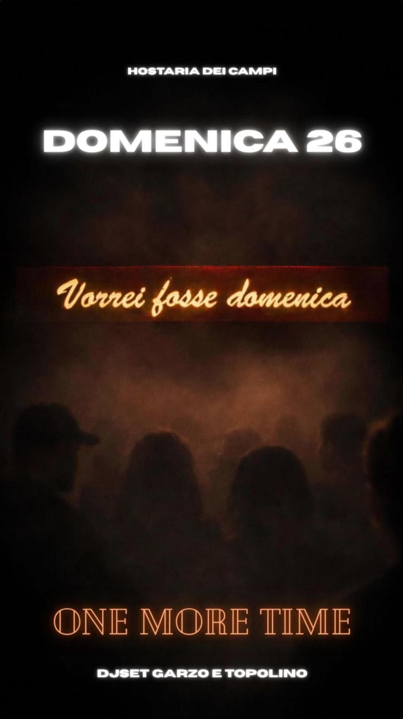 evento locandina vorrei fosse domenica