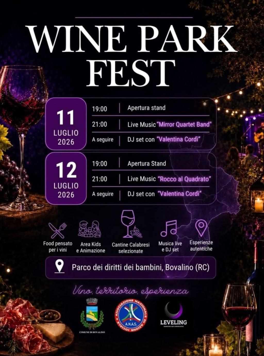 evento locandina wine park fest