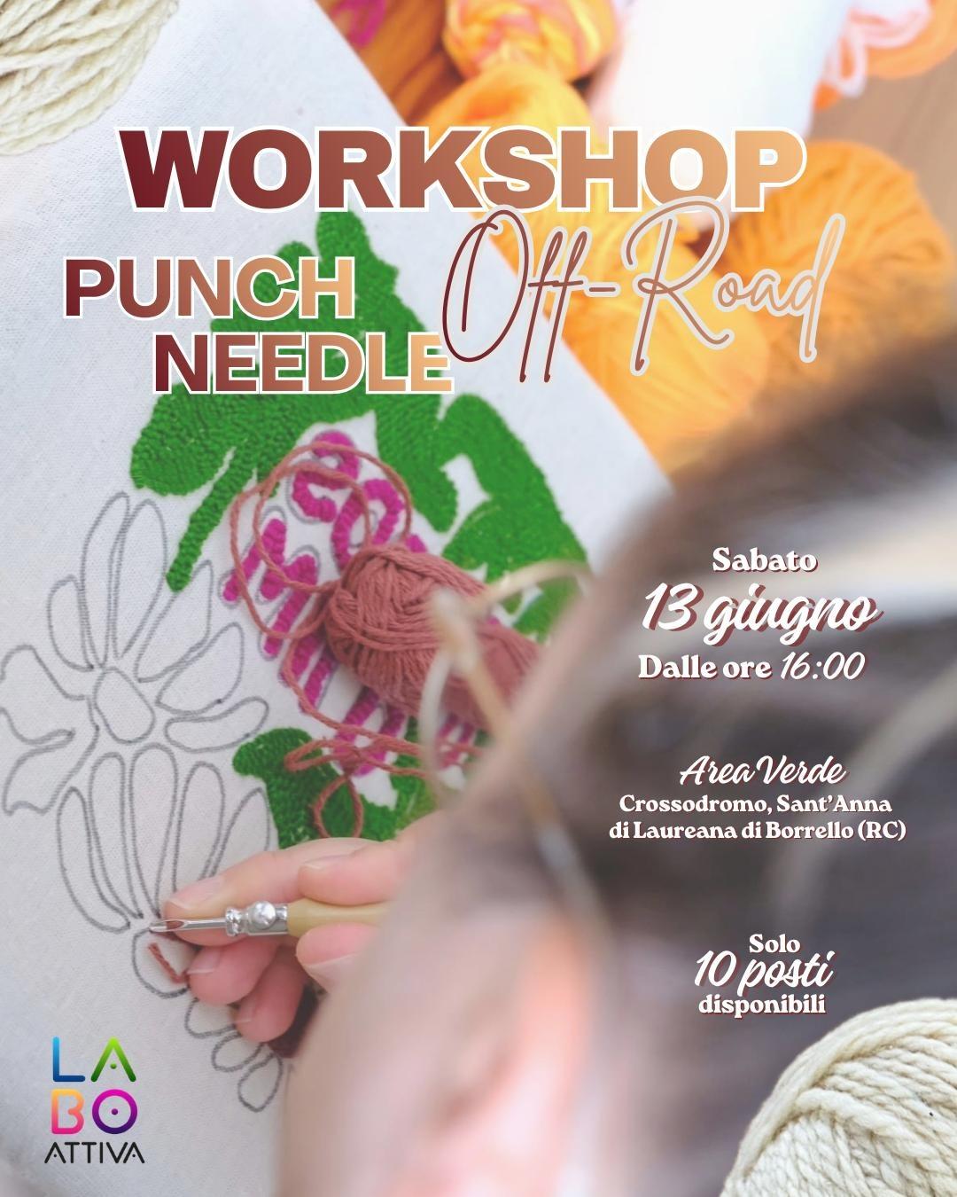 evento locandina workshop off-road punch needle