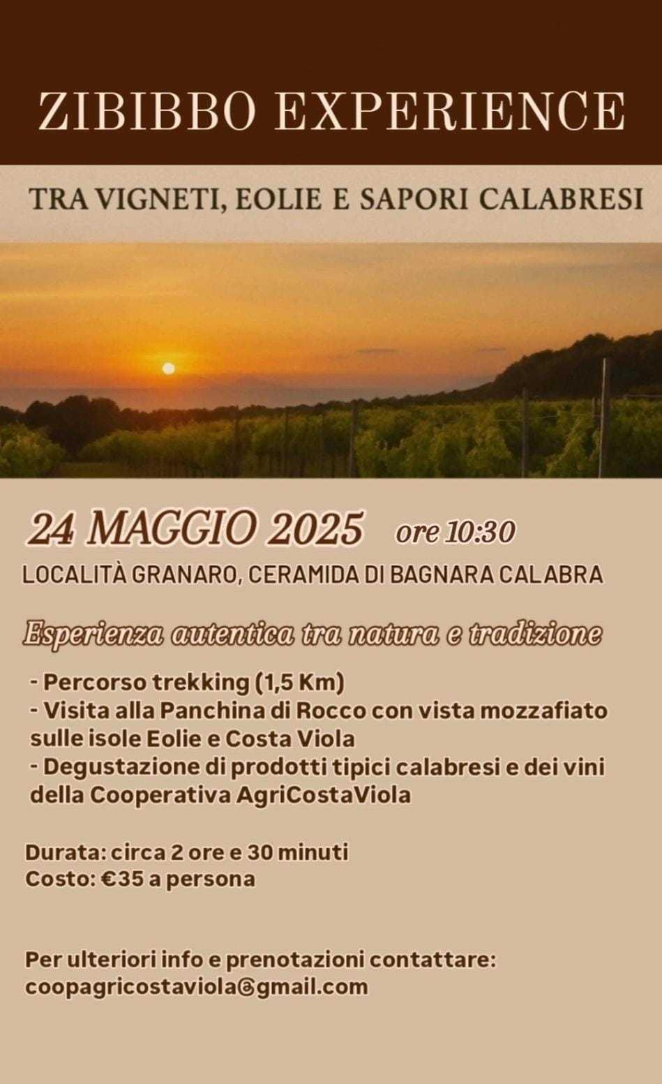 evento locandina zibibbo experience